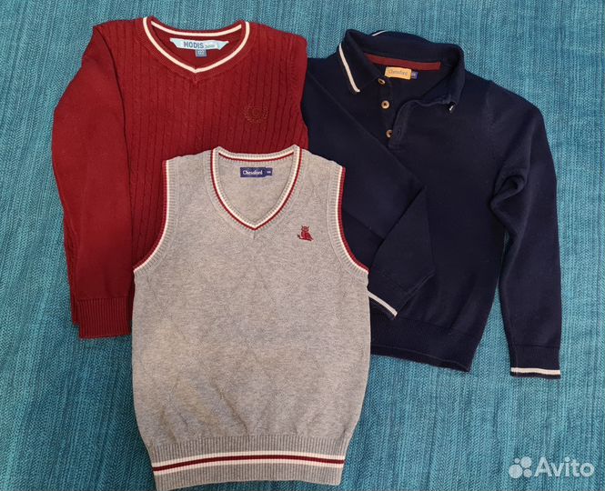 Кофты и жилет для мальчика 122