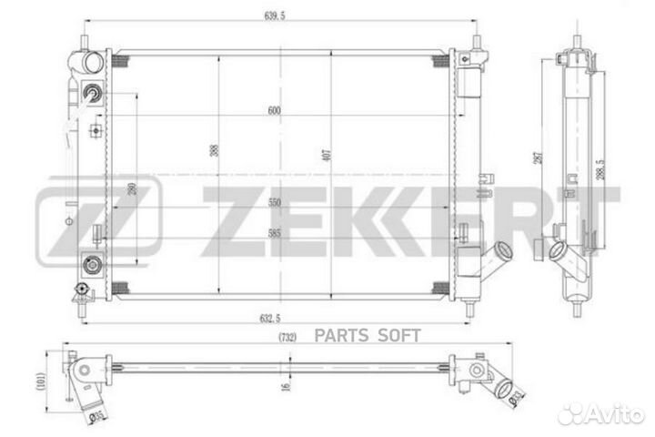 Радиатор охлаждения Хендай Крета