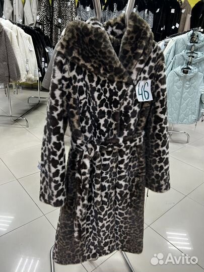 Пальто из эко меха 46, 48, 50, 52, 54, 56