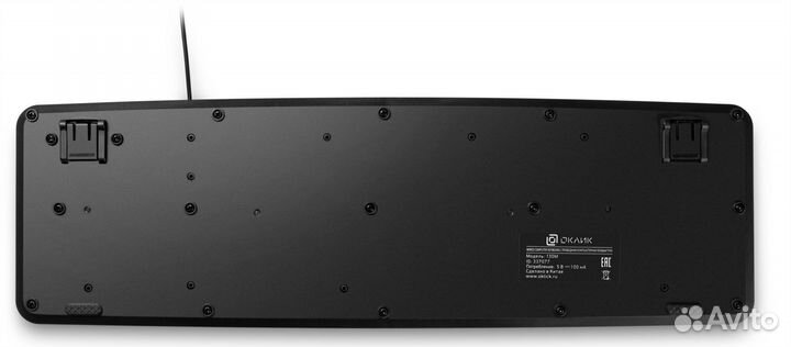 Клавиатура Oklick 130M черный USB