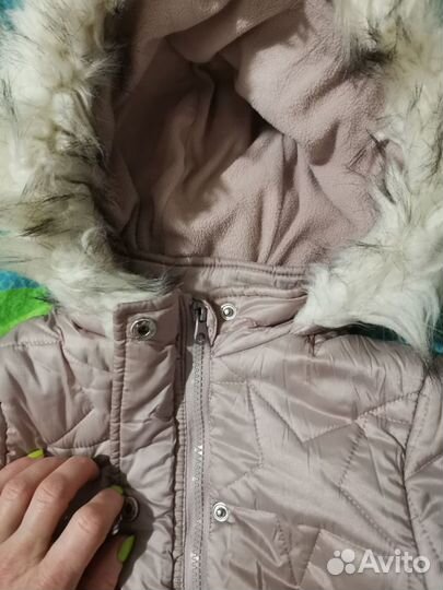 Пуховик куртка для девочки 110 см