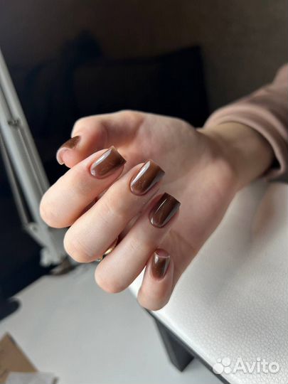 Маникюр наращивание советский