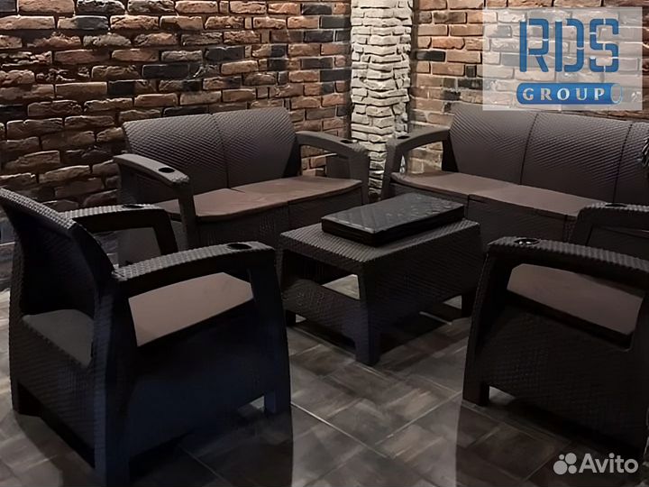 Садовая Мебель Ротанг / Подушки в Подарок