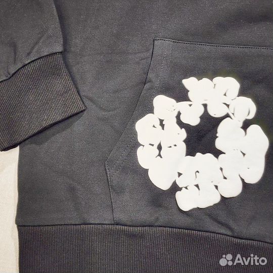 Denim Tears Hoodie White and Black