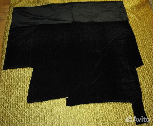 Черный велюр для тех, кто шьёт