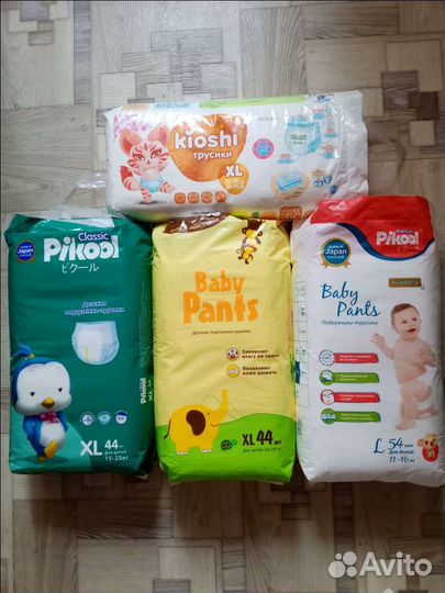 Комплекты трусиков с подгузниками