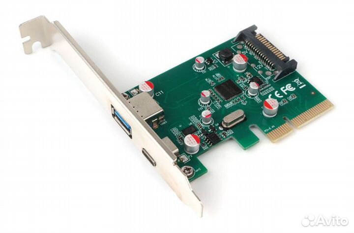 Контроллер,Gembird spcr-02, PCI-E на USB Type-C п