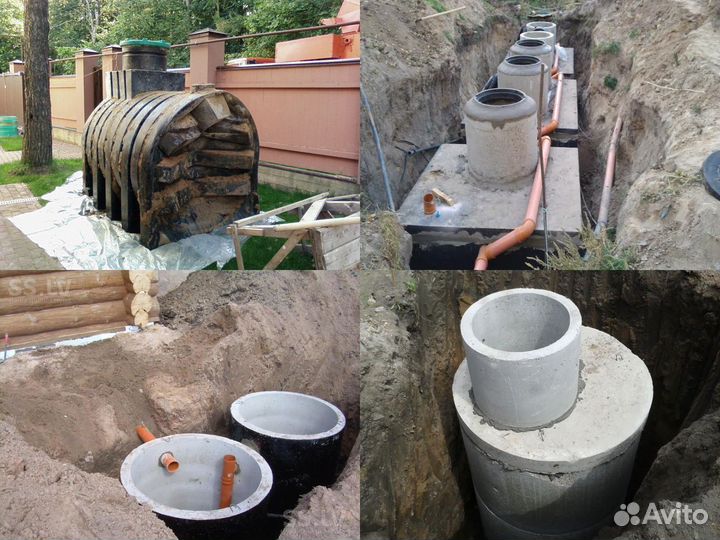 Септики, выгребные ямы, канализация