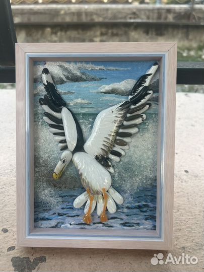 Чайка панно