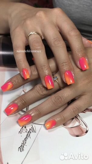 Коррекция наращённых ногтей