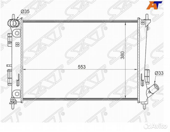 Радиатор охлаждения Хендай Крета 15- МКПП