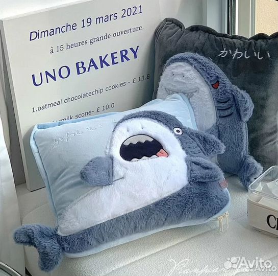 Акула Плед-подушка-одеяло в стиле IKEA