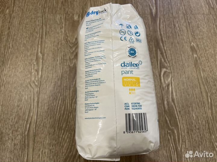 Dailee подгузники-трусы для взрослых normal xl