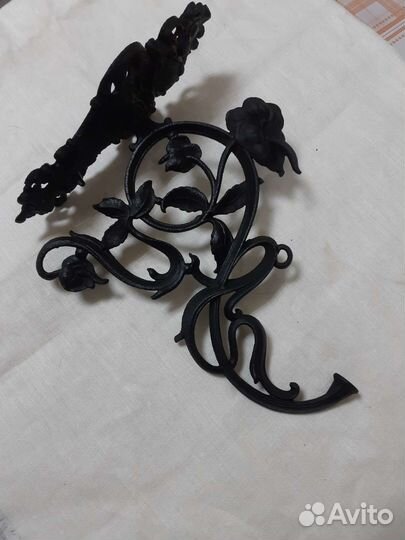 Старинный держатель, кронштейн для лампы