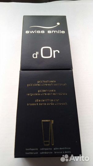 Swiss Smile d'Or с золотом набор щётка паста