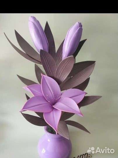 Лилия ночник светильник цветок