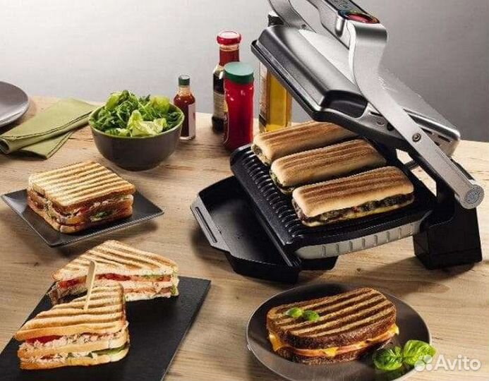 Умный электрогриль Tefal Optigrill + GC712834