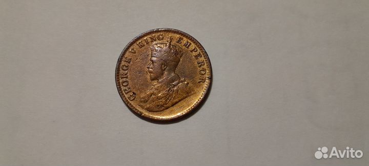 Монета Индия - Британская анна