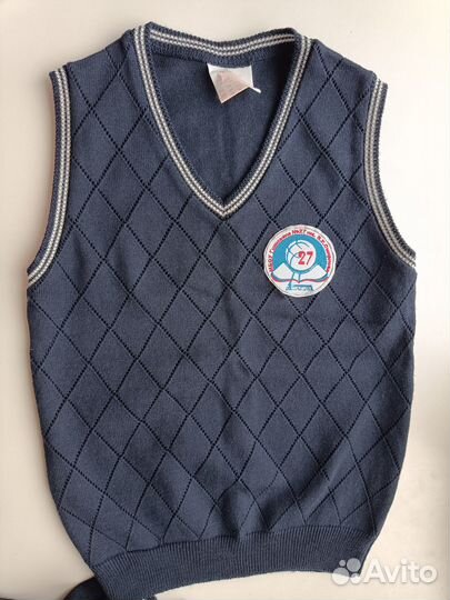 Школьная форма для девочки синяя 128 см