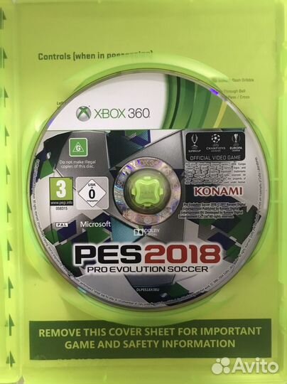 PES 2018 для xbox 360 (лицензия)