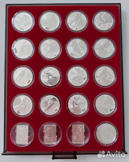 Набор монет Сочи серебро
