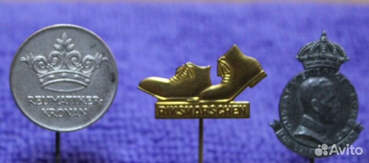 Значки Швеция 1940 гг. 5 штук одним лотом