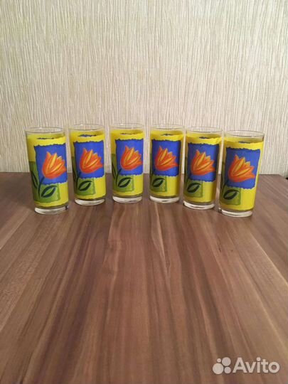 Стаканы стеклянные набор 5 шт