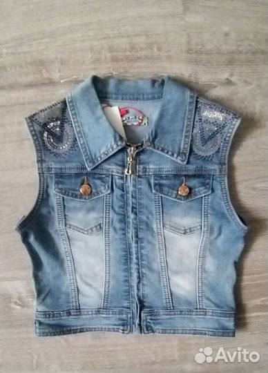 Жилетка джинсовая для девочки