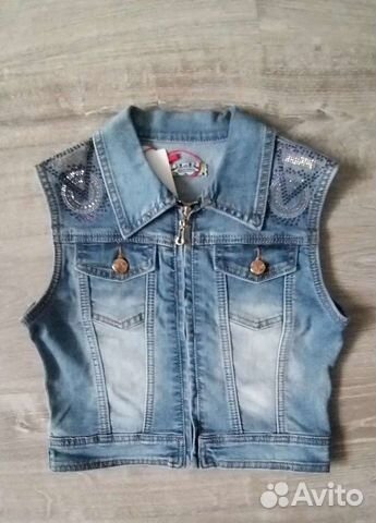 Жилетка джинсовая для девочки