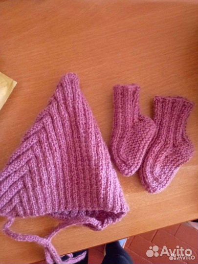Митенки шапочка