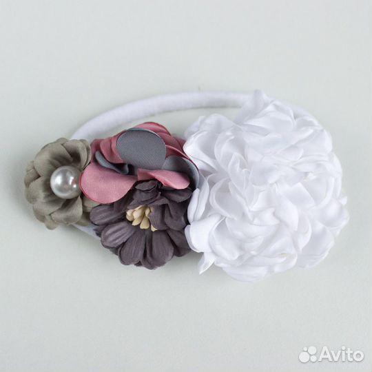 Повязка на голову для девочки цветы