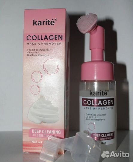 Пенка для умывания с щеточкой