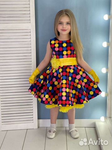 Новое платье в горошек Стиляги ретро для девочки
