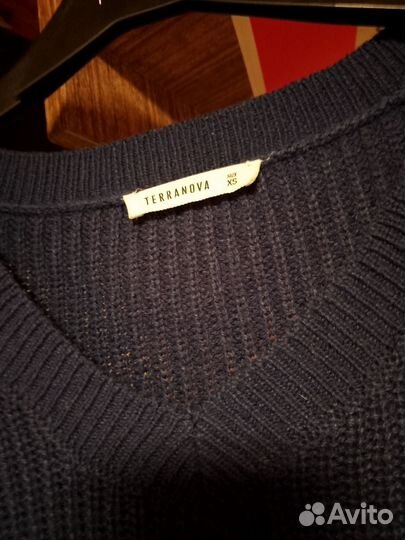 Джемпер синий terranova XS
