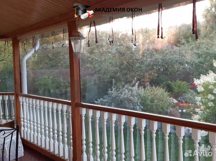 Гибкие окна для беседки