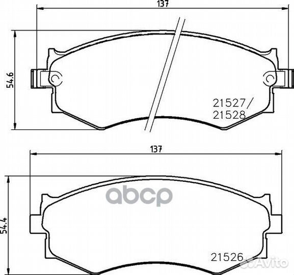 Колодки тормозные дисковые передн. corsair Hatc