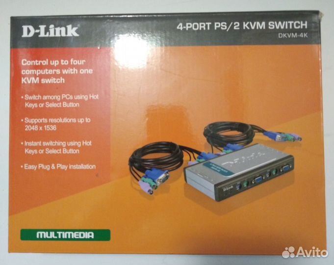D-Link KVM 4 порта