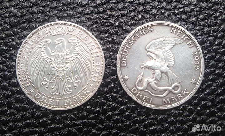 Монеты Германии серебро