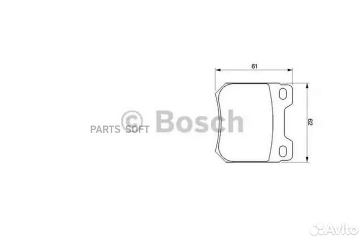 Bosch 0986424754 Колодки торм.зад