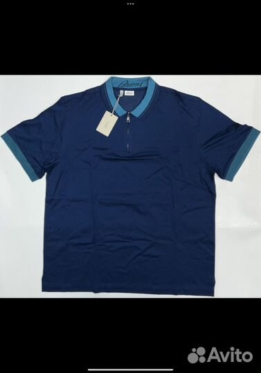 Поло Brioni синее