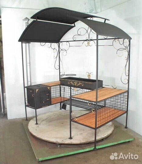 Мангал с крышей