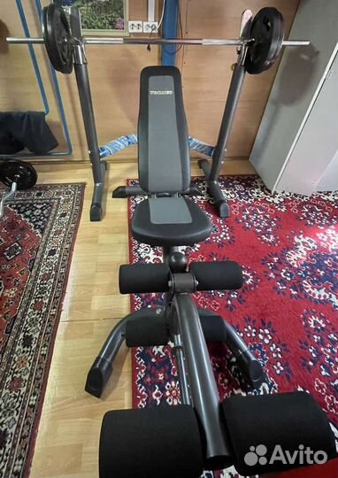 Скамья для жима со стойками и штангой