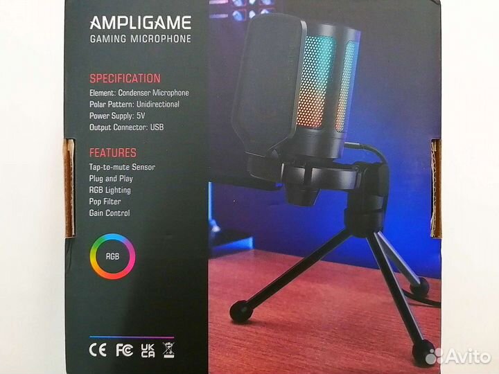 Новый микрофон профессиональный, игровой Fifine