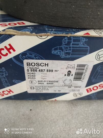 Тормозные колодки задние Ford Fusion Fiesta Puma