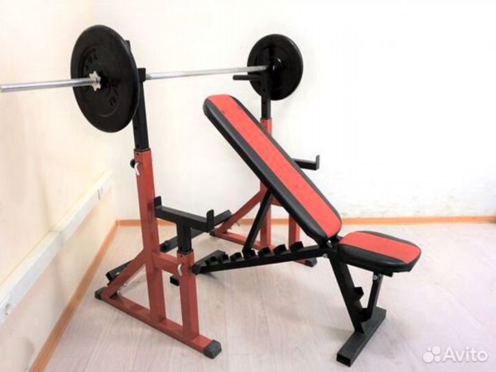 Стойка + скамья универсальная для жима
