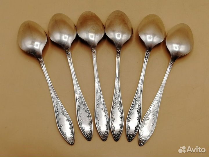 Набор столовых ложек 6 шт мельхиор мнц Кольчугино