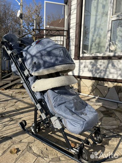 Коляска санки ника 7 8