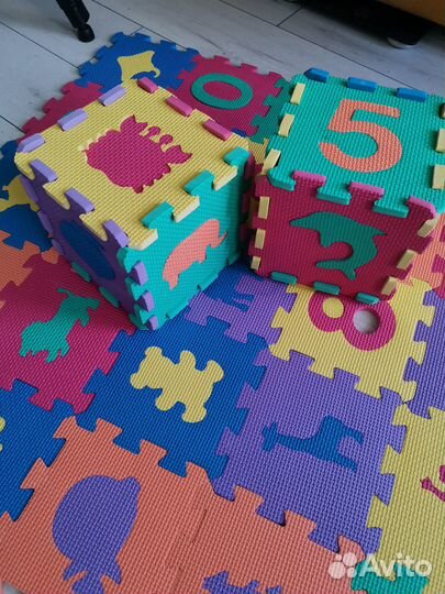 Детский игровой коврик-конструктор
