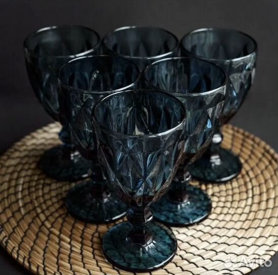 Бокалы для вина и шампанского 6шт