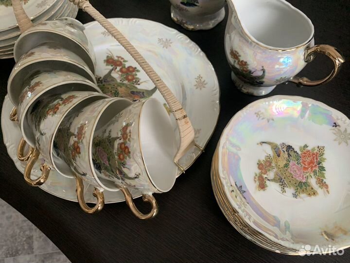 Чайный сервиз костяной фарфор япония Chori